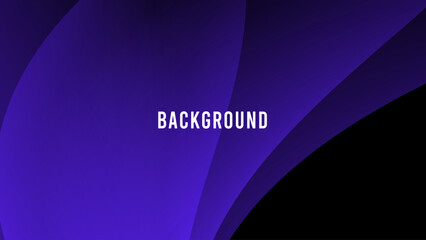 Black abstract background with ultramarine blue overlay pattern and gradient shades, folds shape, light veil	