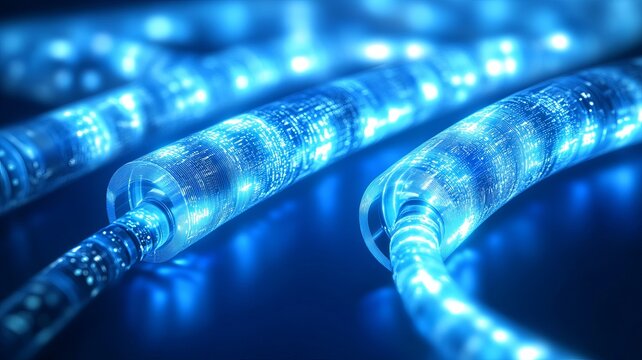 global technology concept with glowing network and digital world globe