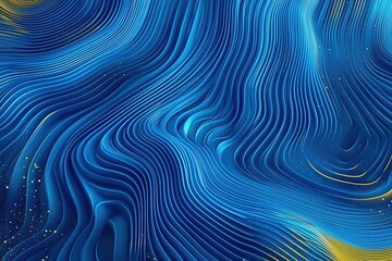 Fototapeta premium A soothing abstract line background with soft blue and gray curves, smooth gradient transitions