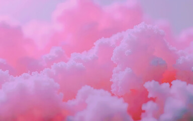 Pink Dreamy Cloudscape.