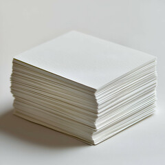 Stack of White Paper: Essential Office Supplies and Templates for Creative and Organizational Documentation