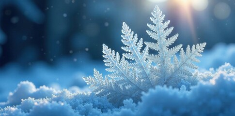 Intricate ice crystals form a fern-like frost pattern on cold glass , macro, cold, nature