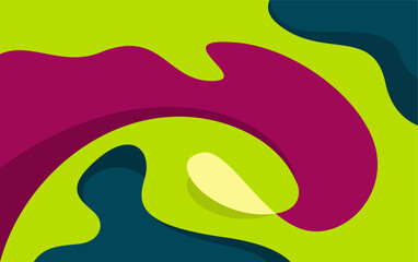 Abstract modern geometric background elements. Dynamic fluid shapes compositions design