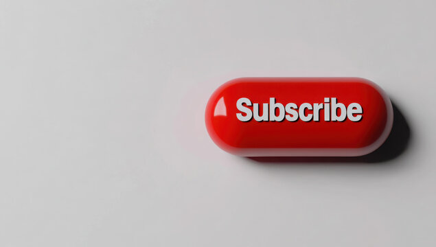 Red 'Subscribe' Button: Engaging content with a simple call to action for viewers to join and follow for updates and more. 
