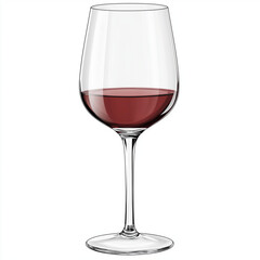 A sophisticated glass of red wine with a deep, rich color, perfect for celebrations, fine dining, and wine tasting