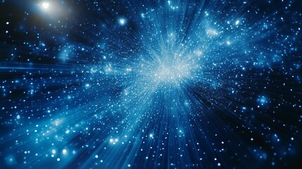 glowing blue network connections representing global connectivity