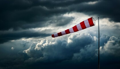 red flag on the beach