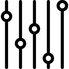 Fine linear ICO outline icon pack