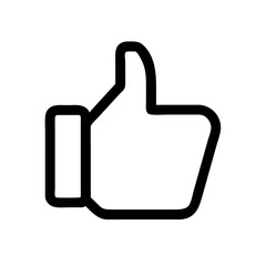 Like icon symbolizing approval, social media engagement concept