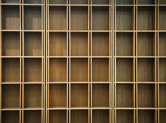 Rectangular wooden shelves illustration