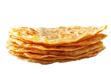 Delicious stack of freshly made flatbreads served warm alongside various dips and spices in a traditional setting