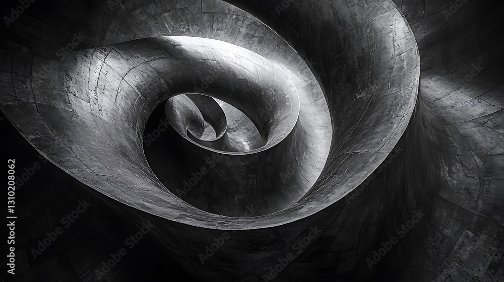 Poster Abstract Concrete Spiral Architecture Design Texture Background
