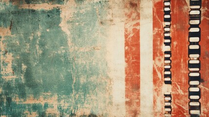 Vintage Film Reels on Textured Background. Possible use Stock photo for film, vintage, or retro design projects