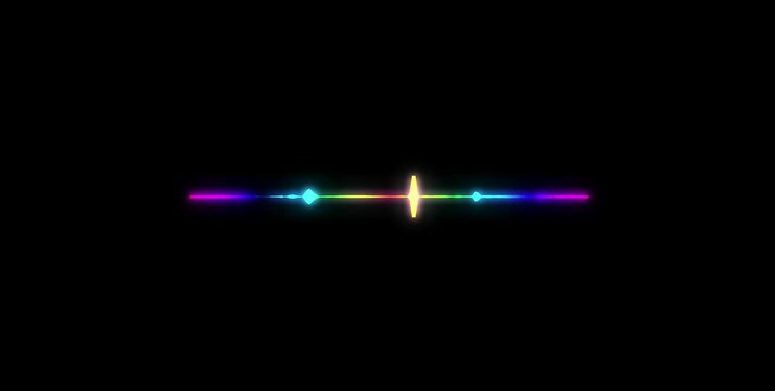 voice effect with colourfull music bar animation 