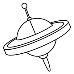 Modern satellite dish installation on rooftop with city skyline view