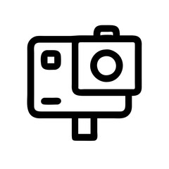 Vlog-camera icon capturing moments, digital storytelling concept