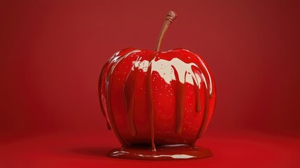 Obraz premium Chocolate Dipped Apple