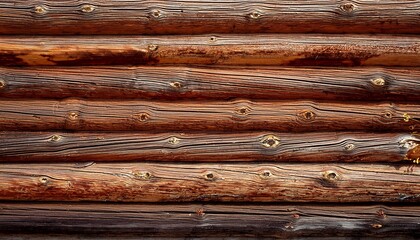 hi resolution old wood textured wall brown log wall for background