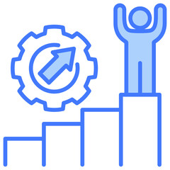 Development Blue Icon