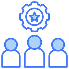 Leadership Blue Icon