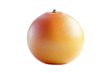 Fresh grapefruit resting on a plain background, showcasing its smooth texture and vibrant color