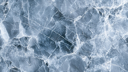 Abstract natural blue marble texture with intricate white veining