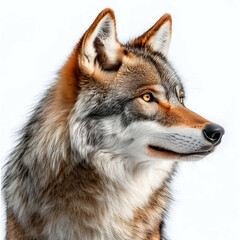 Obraz premium Majestic Wolf Portrait: Capturing the Wild Beauty and Intricate Details of Nature's Silent Predator