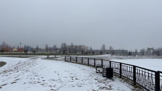 Zhlobin Winter City Park, Republic of Belarus