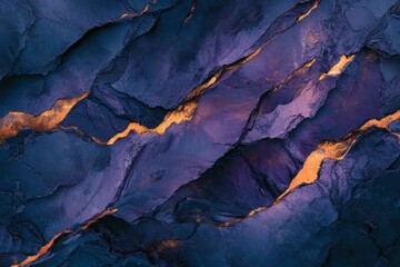 Fototapeta premium Abstract Geological Formation with Golden Veins and Dramatic Lighting