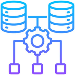 Obraz premium Database Management Icon