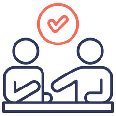 Negotiation Dual Tone Icon