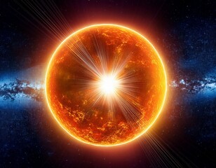 Obraz premium sun and earth