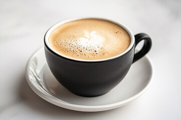 Savoring a delicious coffee indoor  close-up beverage photography cozy warm atmosphere intimate viewpoint relaxation concept