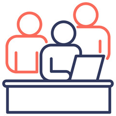 Colleague Dual Tone Icon