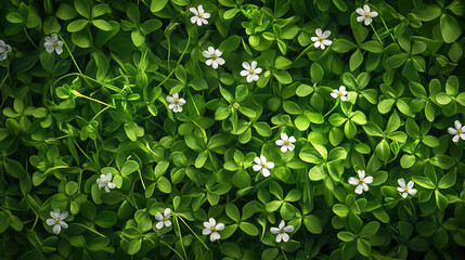 Green Floral Ground Cover