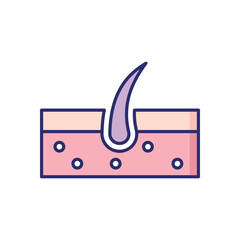 Hair Follicle vector icon