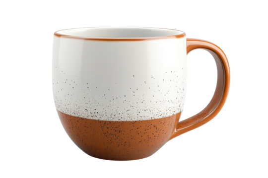 Warm ceramic mug with a stylish design in a modern kitchen setting