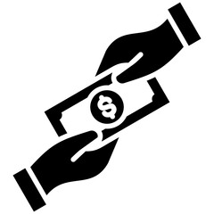 Compensation Glyph Icon