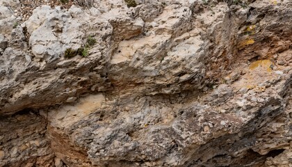 Rough granite rock texture, background. Coarse tone featuring a mix of light and dark mineral grains with subtle cracks, illustrating the natural durability and complexity of igneous formations
