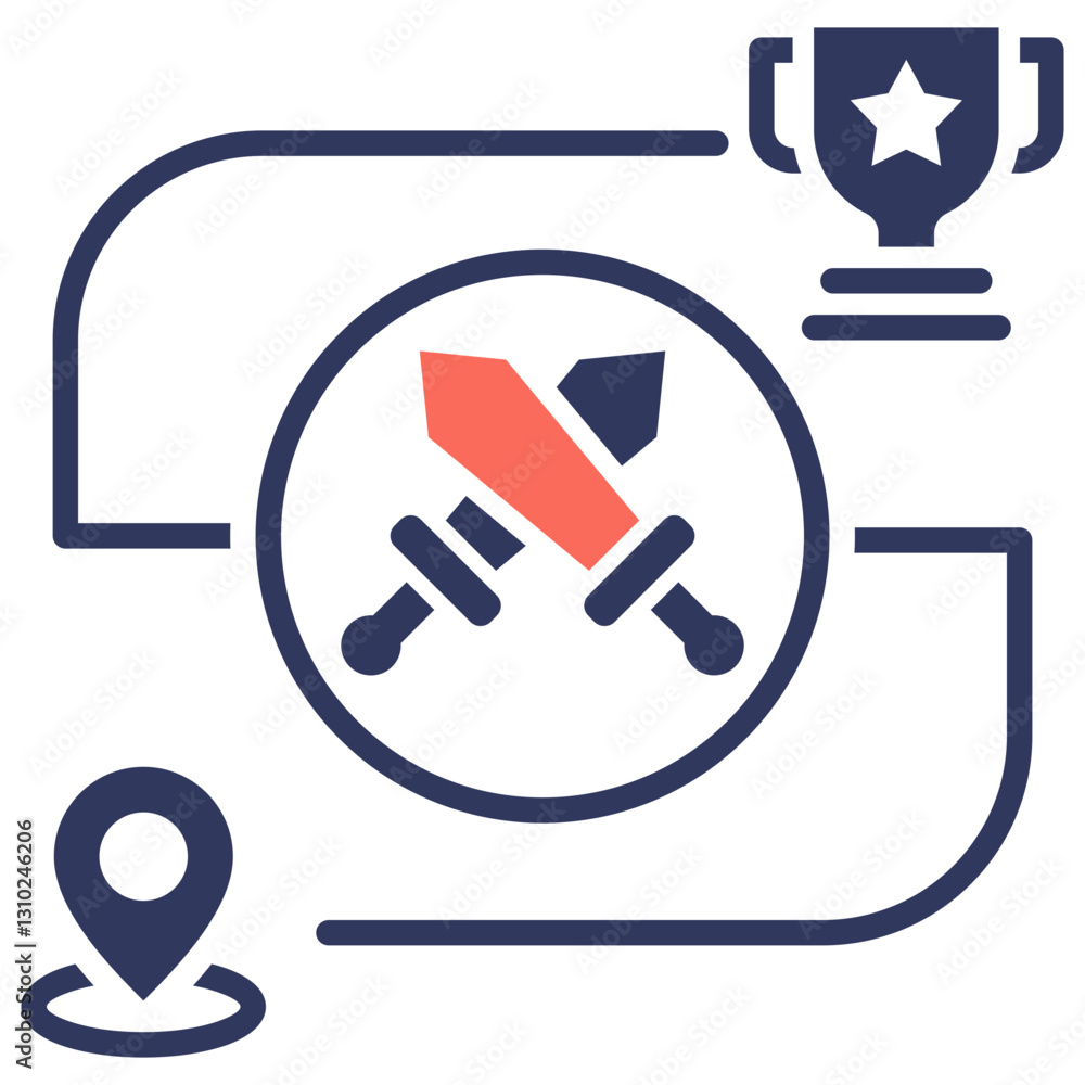 Poster challenge mixed icon