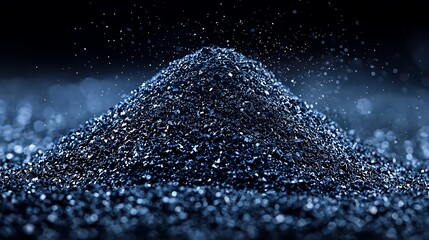 Dark Blue Granular Material Texture Background Abstract Stock Photo