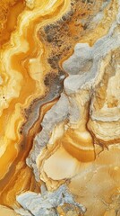 Detailed view of the layered patterns on a rock surface