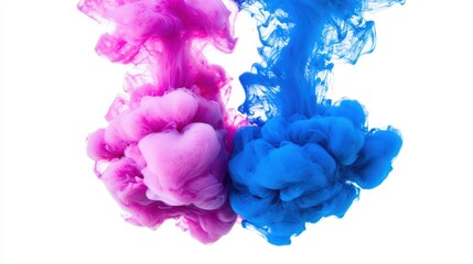 Obraz premium Colorful Ink Swirls in Water Creating Vibrant Patterns and Textures