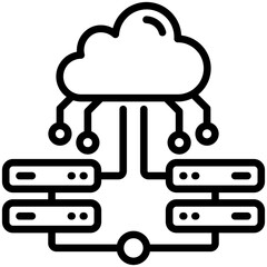 Cloud Server Icon