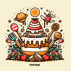 birthday cake with candles