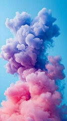 Fototapeta premium <Colorful Smoke Clouds Gradient Abstract Background - Artistic Vapor Textures>