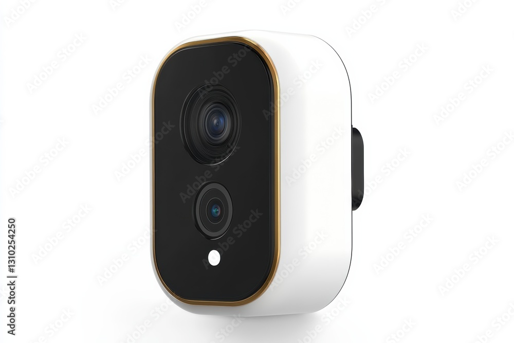 Poster high-resolution video camera with motion detection capabilities for security monitoring