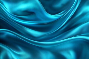Obraz premium Luxurious Turquoise Fabric with Elegant Folds and Flowing Drape Texture