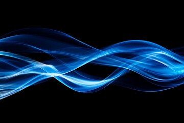 Naklejka premium Abstract Blue Waves Graphic Design