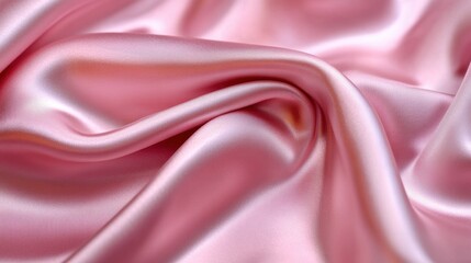 Fototapeta premium Elegant pink satin drape